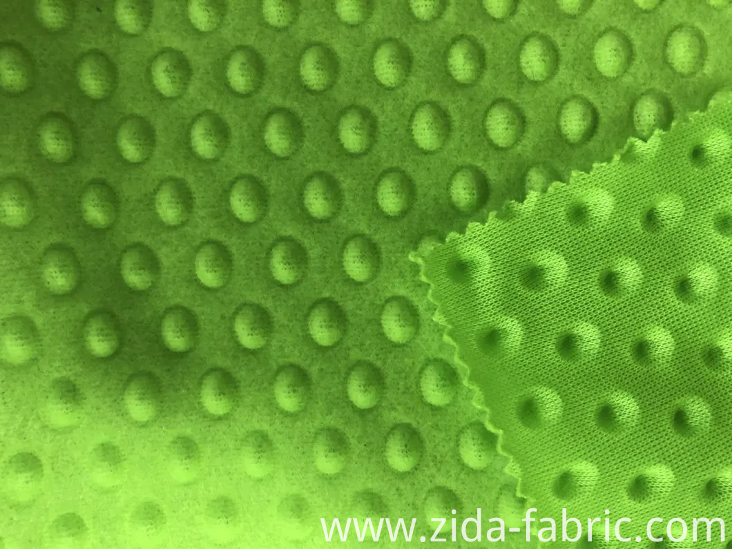 100%Polyester Single Side Brush with Embrossed Knitted Fabric